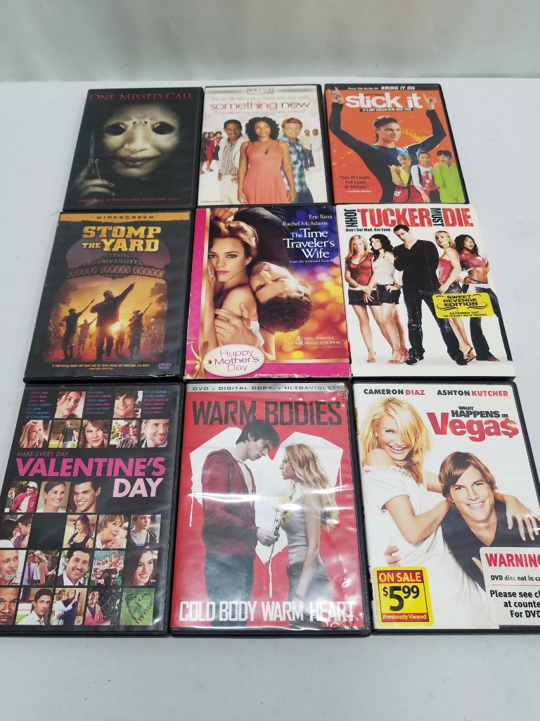 9 DVD Movies Rated PG-13: One Missed Call -to- What Happens in Vegas |  Online Auctions | Proxibid