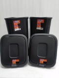 Hefty Touch Lid 13 Gallon Garbage Cans with Lids. Bent/Mis Shaped