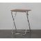 Folding Tray Table - Metal Frame, Tan Top - New