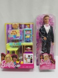 Barbie Lot: Barbie Art Studio Playset, Wedding/Prom Tuxedo Ken - New