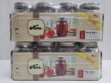 Kerr Regular Mouth Pint Jars (Two 12 Count, 24 Total) - Open Box, New