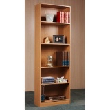 Five Shelf Bookcase - Oak, 23 3/4