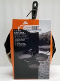 Ozark Trail 3-Piece Cast Iron Skillet Set: 8in, 10.5in, and 12in Skillets - New