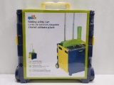 Folding Utility Cart - Honey Can Do - Navy Blue/Yellow - New