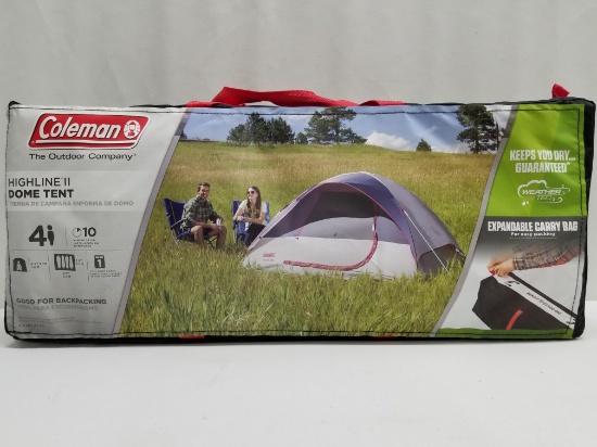 Coleman Highline II 4-Person Dome Tent - New