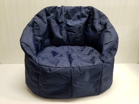 Big Joe Milano Bean Bag Chair - Navy Blue - Open Box, New