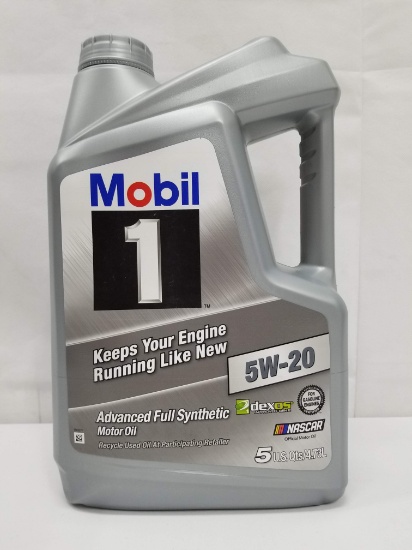 Mobil 1 Advanced Full Synthetic Motor Oil - SAE 5W-20, 5 Qt - New