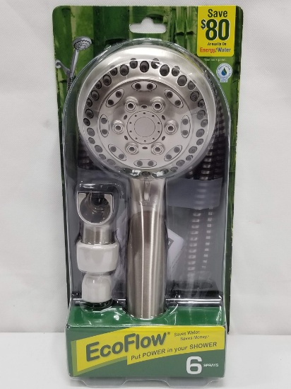 Waterpik EcoFlow 6-Setting Hand Shower - New