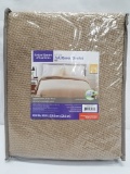 BHG Full/Queen Blanket - Cotton, Tan - New