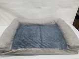 Gray & Blue Dog Bed for Med/Large Dogs - New