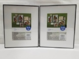 8x10 Picture Frames Matted to 5x7 (Qty 6) - Black - New
