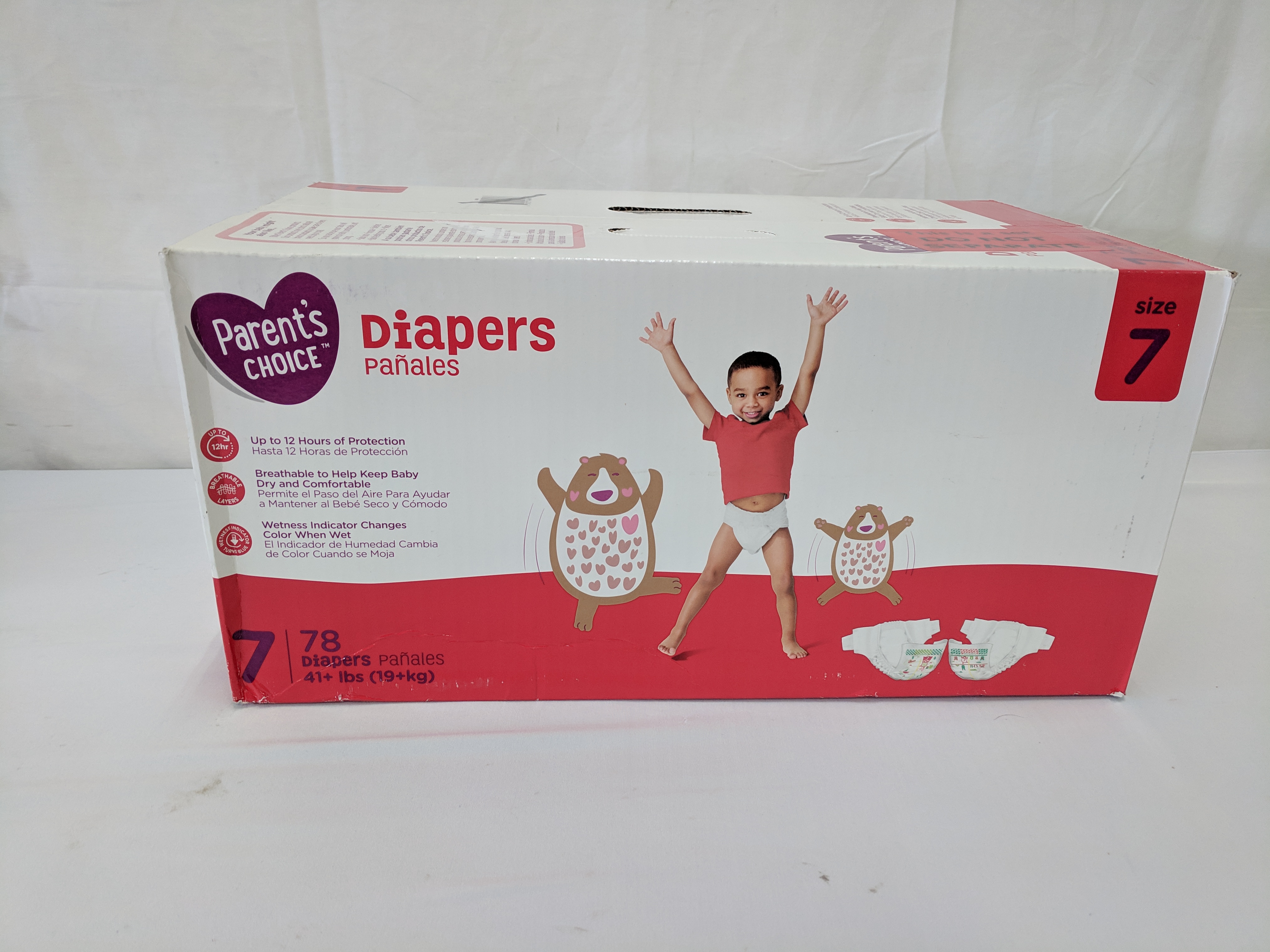 Diapers size 7, qty 78, Parent's Choice, Sealed