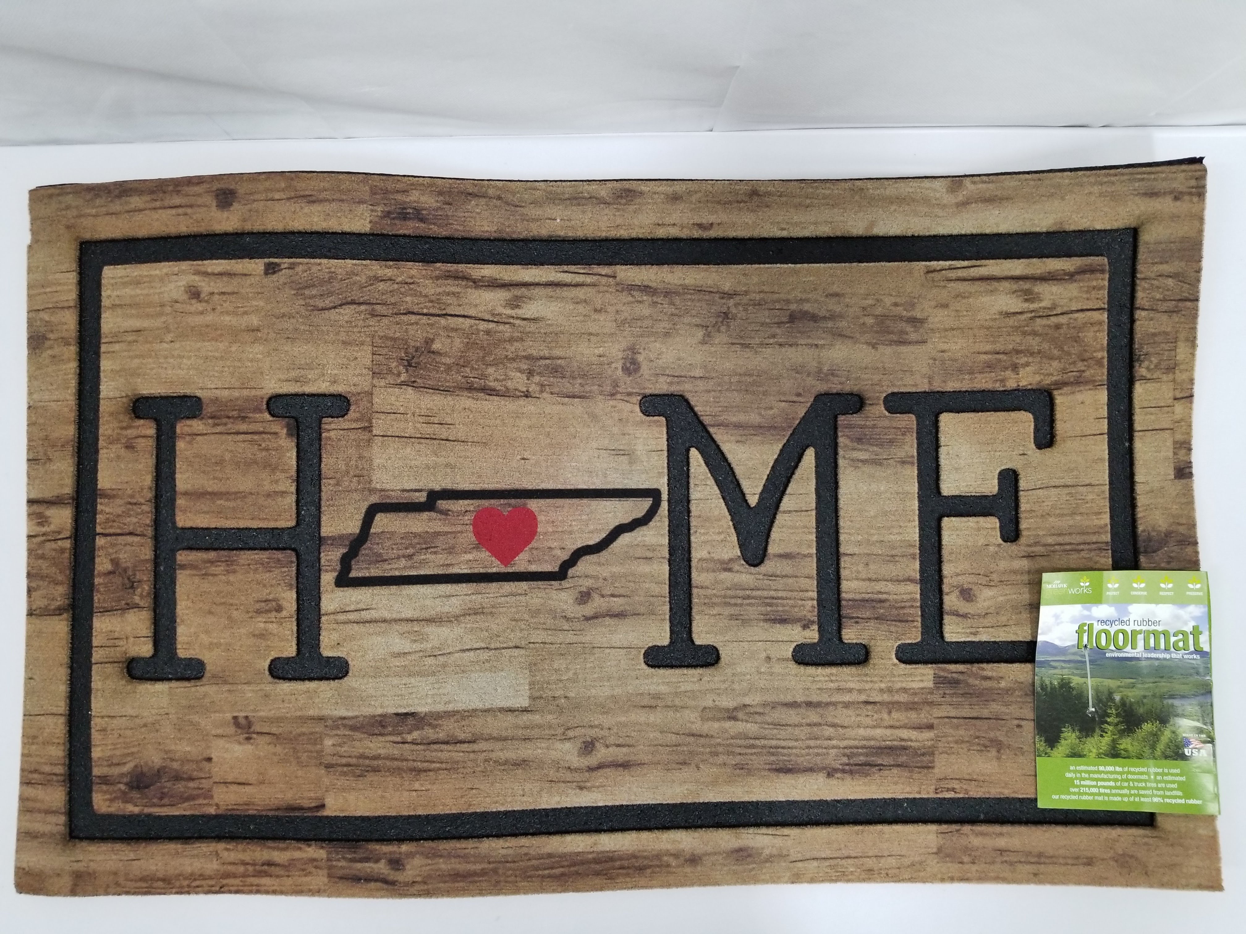 Recycled Rubber Home Doormat Tennessee Door Mat New