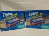 2 Jumbo Ziploc Flexible Totes, 22 Gallon Size, 1 Bag per box, 2 Bags Total - New
