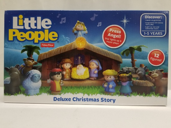 Fisher-Price Little People "Deluxe Christmas Story" Play Set - New