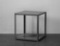Charcoal Metal End Table - New