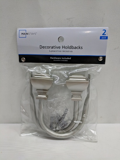 2 pk Decorative Holdbacks, Hardware Included - New