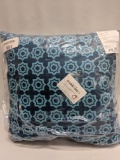 Blue Morracan Outdoor Throw Pillow, 18x18in - New