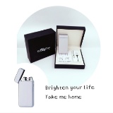 YoungDay Electric Lighter, USB Rechargeable - Silver - New