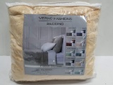 Twin Fleece Blanket - Verno Fashions Bedding - Tan - New