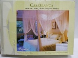 Casablanca Sheer Bed Canopy/Mosquito Netting - Damaged Box, New