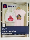Avery Light Fabric Transfers for Inkjet Printers - 8.5