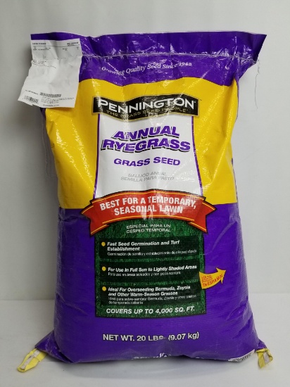 Pennington Annual Ryegrass Grass Seed - 20lb Bag - New