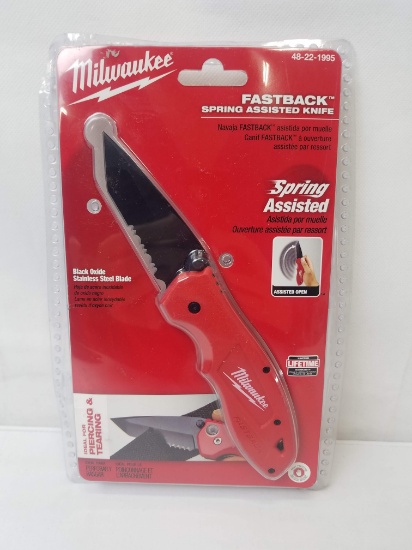 Spring Assisted Knife, Milwaukee Fastback, Damaged Packaging - New