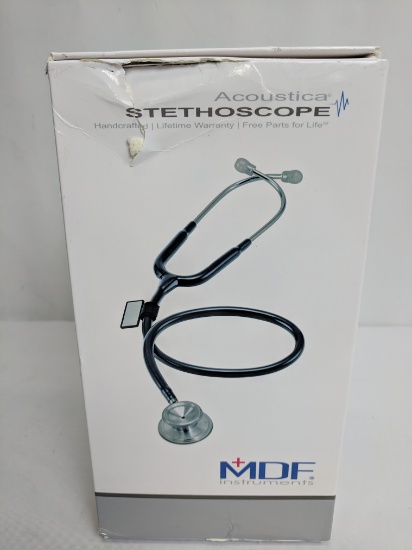 Stethoscope, Acoustica, +MDF Instruments, Black - New