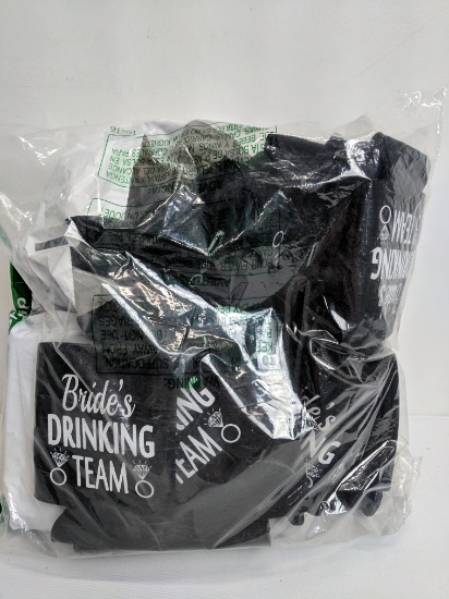 48 Pk Black Coolies, Bride's Drinking Team - New