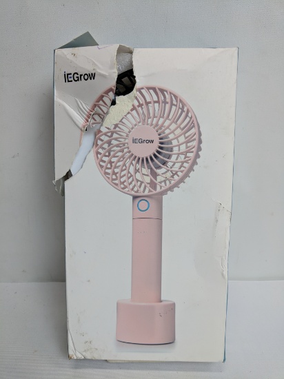 Multi-Functional Mini Fan, Black, iEGrow, Warehouse Damage Box - New
