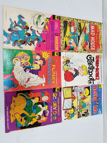 6 Vintage Cartoon Comics (60's/70's): Archie's Mad House -to- Scooby Doo