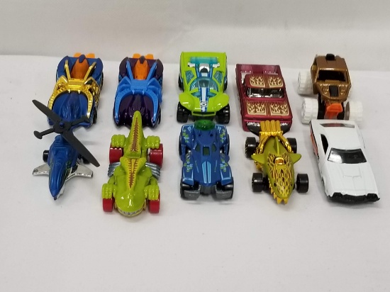 10 Diecast Vehicles - ~1:64 Scale