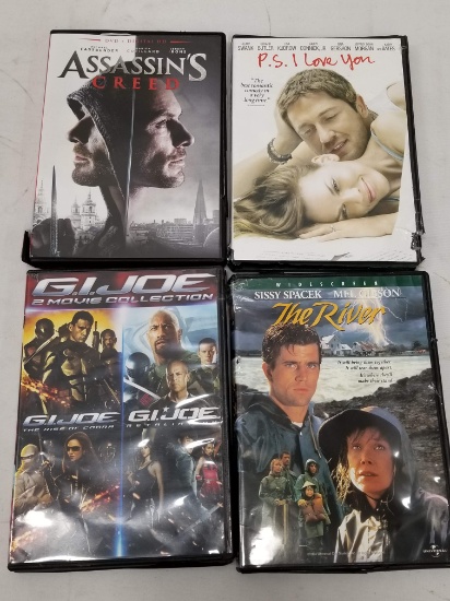 4 PG-13 DVDs (Damaged Cases, DVDs New): Assassin's Creed -to- The River