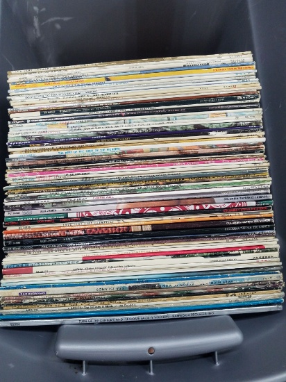 Bin of Records, Bin #1, approx 73 LP Record Albums