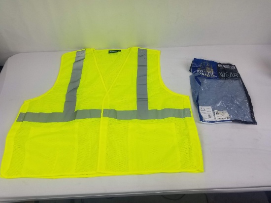 Safety Vest, Lime, Size 3XL by Aware Wear. Open Package - New