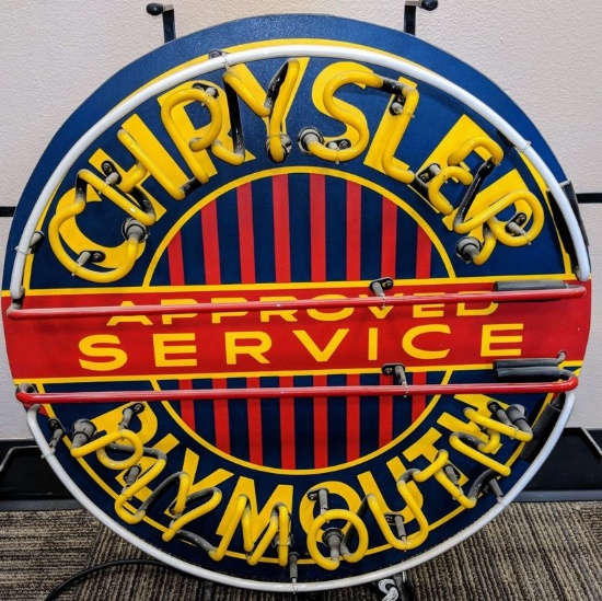 Chrysler Plymouth Service Neon Sign