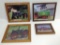 4 Wooden Tractor Picture Frames