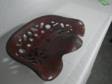 Cast Iron Tractor Seat Red
