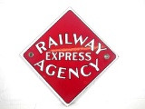 Railway Express Porcelain Sign
