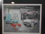 Thunderbird Garage Scene Print, Framed