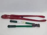 Industrial Bolt Cutters 18 inch and Red are 29 inches