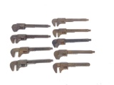 Antique assorted Ford Pipe Wrenches - 9