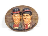 Plaster Mold Portrait of Laural and Hardy