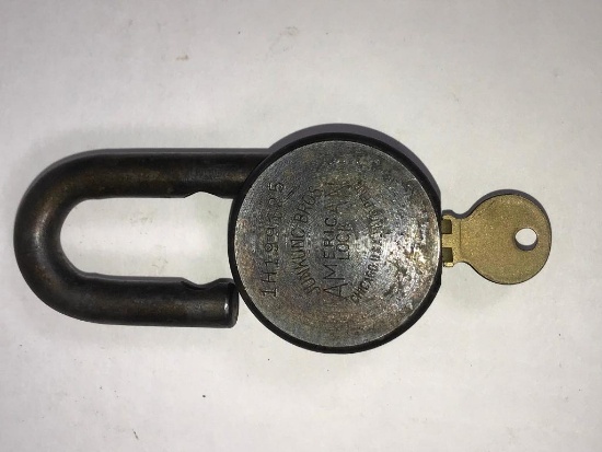 Antique Lock and Key Junkunc Bros. American 1H199125