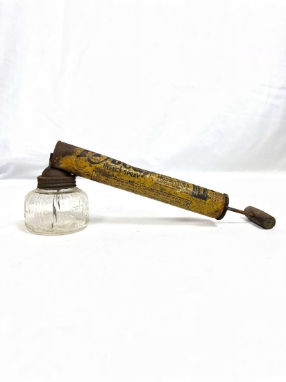 Antique Flyded Insect Sprayer w/Glass Bulb