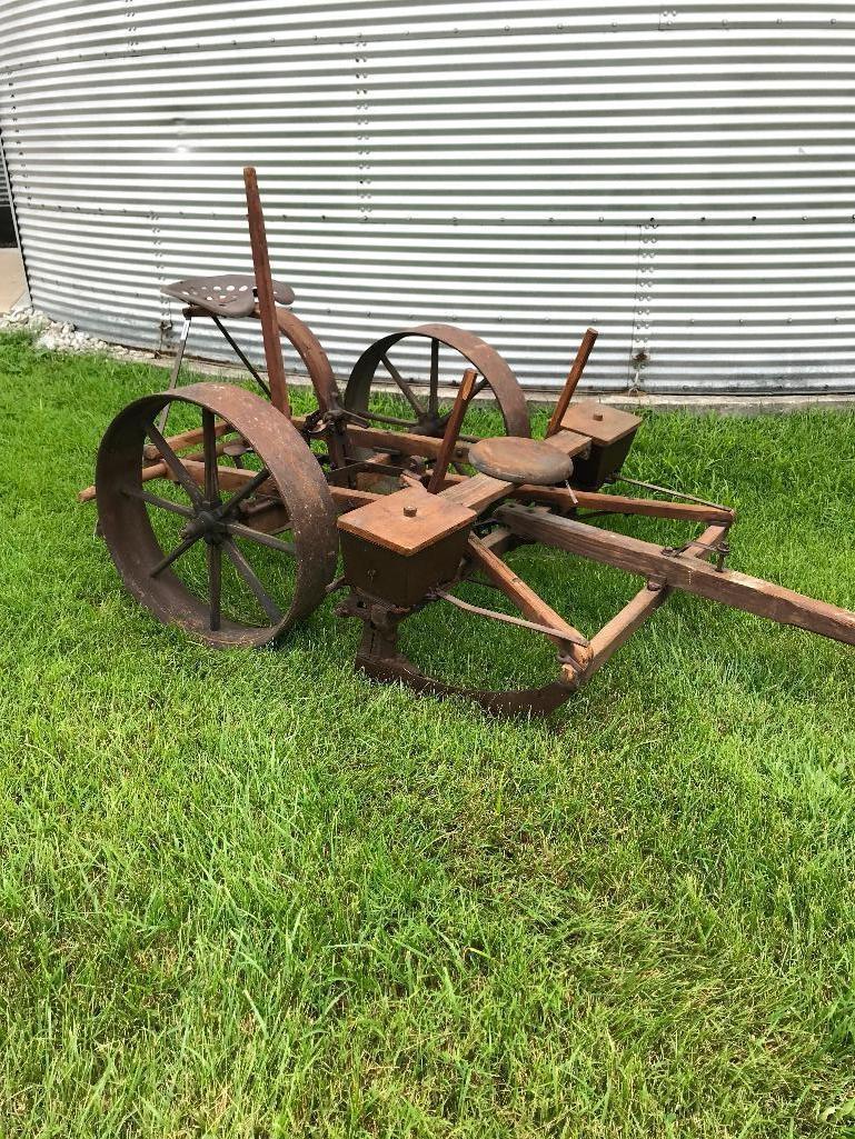 horse drawn tobacco planter 1850's Geo W. Brown & Co. Corn Planter