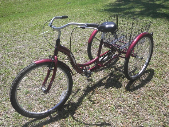 Schwinn Tricycle w/Basket (Maroon)