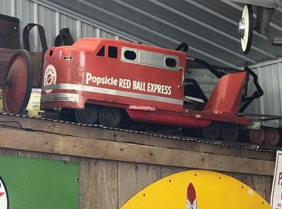 Popsicle Red Ball Express Ridem' Train w/Two Flatbed Cars & Track | Art,  Antiques & Collectibles Toys Pedal Cars | Online Auctions | Proxibid