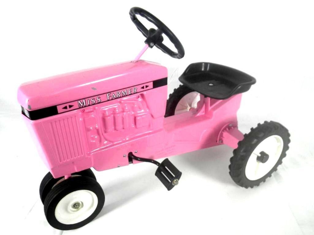 pink toy john deere tractor